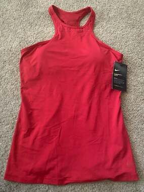 Nike Womens Dri-FIT High-Neck Training Tank Top- Medium